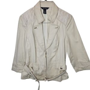 White House Black Market Cream Jacket
